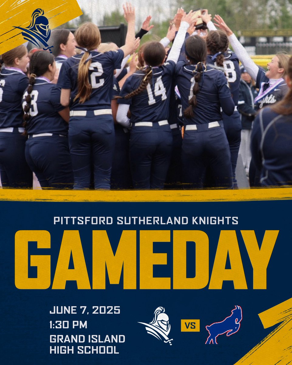 It’s a beautiful day for a softball game! The Knights are headed to Buffalo for a regional game against Williamsville South at 1:30. Go Knights!