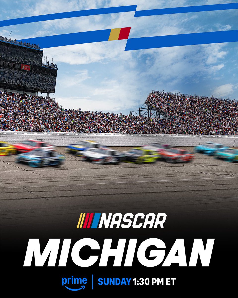 Ryan Blaney (@blaney) on Twitter photo Make sure to join us at 1:30 ET on <a href="/SportsonPrime/">Sports on Prime</a> from <a href="/MISpeedway/">Michigan International Speedway</a> Make sure to join us at 1:30 ET on <a href="/SportsonPrime/">Sports on Prime</a> from <a href="/MISpeedway/">Michigan International Speedway</a>