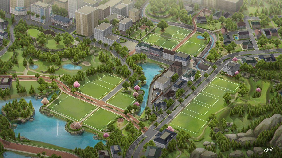 filipesims_art's tweet image. Fan art do mapa de Newcrest ⛳

#TheSims #TheSims4