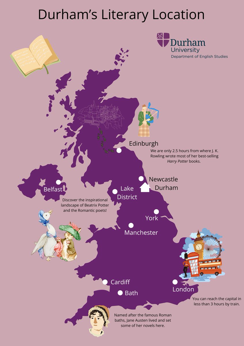 READEnglish's tweet image. 🎓 Thinking About #PostgraduateStudy?

Join us at @durham_uni&apos;s Online Open Day on 9th June to explore what’s waiting for you in one of the UK’s most inspiring literary locations.

Book your place now 👉 durham.ac.uk/.../postgradua…

#LiteratureLovers #LifeAtDurham #StudyInTheUK