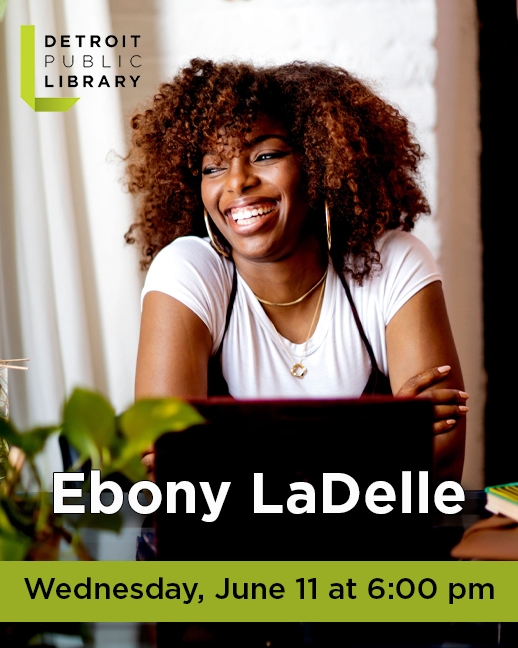 Michigan native Ebony LaDelle returns to the #detroitpubliclibrary on Wednesday, June 11 at 6 pm! She will discuss her latest book, "This Could Be Forever," a compelling and complex romance about love across cultures.

RSPV: eventbrite.com/e/author-talk-…