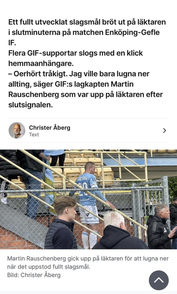 Hetsig stämning när Gefle gästade Enköping