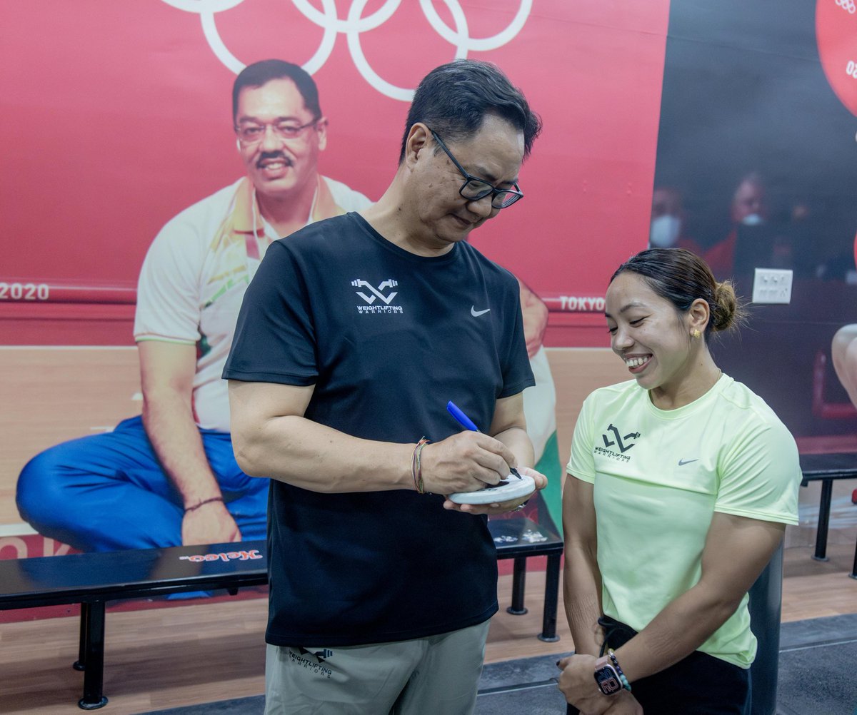 Rahul Trehan (@imrahultrehan) on Twitter photo Hon’ble Union Minister of Parliamentary Affairs & Minority Affairs Shri <a href="/KirenRijiju/">Kiren Rijiju</a> ji inaugurated the residential hostels at Weightlifting Warriors Academy, Modinagar, Uttar Pradesh. Our Olympic medalist <a href="/mirabai_chanu/">Saikhom Mirabai Chanu</a> also trains at the same academy.
This academy is started Hon’ble Union Minister of Parliamentary Affairs & Minority Affairs Shri <a href="/KirenRijiju/">Kiren Rijiju</a> ji inaugurated the residential hostels at Weightlifting Warriors Academy, Modinagar, Uttar Pradesh. Our Olympic medalist <a href="/mirabai_chanu/">Saikhom Mirabai Chanu</a> also trains at the same academy.
This academy is started