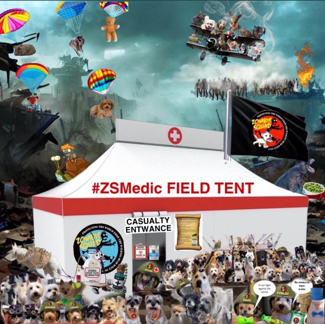 all_fur_matters's tweet photo. @GeneralBazz
Finlay @Helen09Porter
#ZSHW
#zzst
I heerceerly at da #ZSMedik Field Tent!
Dis a goid tyme to gits yoo Zombee Antydote.
Dis knot a sujjesson ore slite nudj, it a huj bewy poelyte plee to bee smawt an pwotek yooseff.
Beecoming a Zombs, steels yoo awhey forebber. https://t.co/QfuFjMnnJR