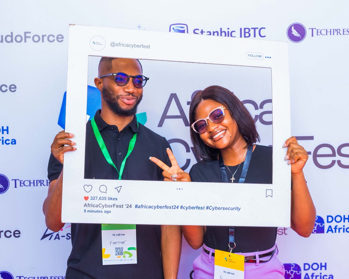 africacyberfest's tweet image. Strike a pose, cyber legends! 
Attendees were capturing memories and flexing their #AfricaCyberFest vibes at our picture stand. Because every great experience deserves a snapshot.
Tag us if you took yours!
#AfricaCyberFest #AfricaCyberFest2025 #CyberLegends #CaptureTheMomentโฆ
