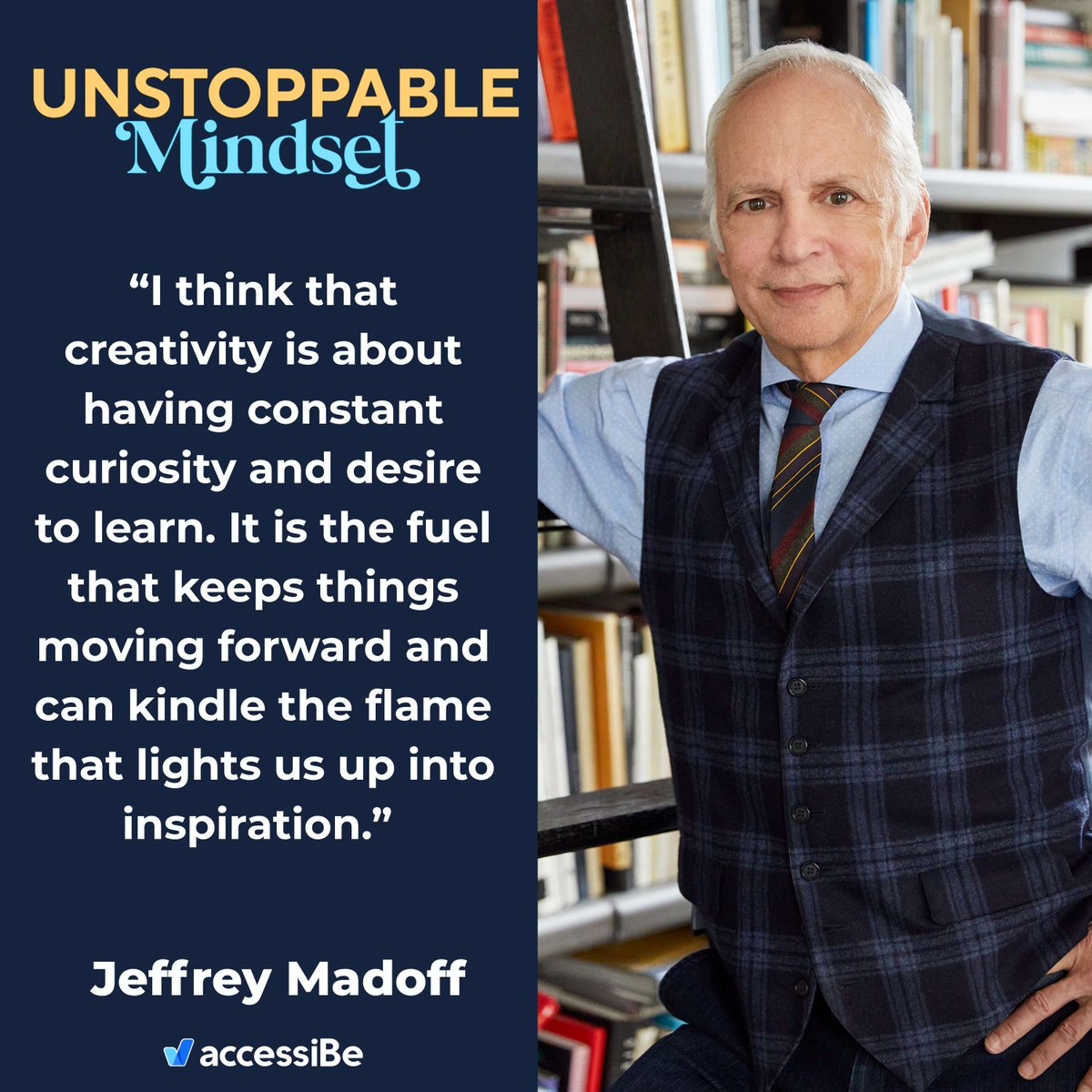mhingson's tweet photo. Jeffrey Madoff’s career straddles the creative and business side of the arts, listen to hear his creative wisdom!
Listen: https://t.co/EwLgwRDk8n or https://t.co/dFsE8Hqd4d
#UnstoppableMindset #accessCast #accessiBe #accessibility #Mindset #Inclusion #Creativity https://t.co/3Bew6mpalZ