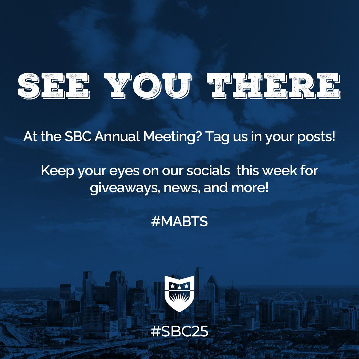 MABTS's tweet photo. At the SBC Annual Meeting? Tag us in your posts with #MABTS! Keep your eyes on our socials this week for giveaways, news, and more!
@SBCMeeting #SBC25 #SBCAnnualMeeting https://t.co/nkinvYtQmY