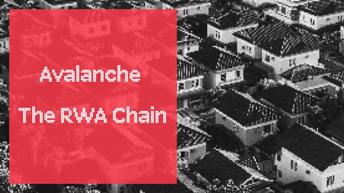 Emperor Osmo 🐂 🎯 (@flowslikeosmo) on Twitter photo The Real Estate Markets are a trillion-dollar opportunity, and they're coming on-chain.
Avalanche just secured one of the largest on-chain deals in the history of the space.
Here's how RWAs will take <a href="/avax/">Avalanche🔺</a> to new heights. ⬇️🧵 The Real Estate Markets are a trillion-dollar opportunity, and they're coming on-chain.
Avalanche just secured one of the largest on-chain deals in the history of the space.
Here's how RWAs will take <a href="/avax/">Avalanche🔺</a> to new heights. ⬇️🧵