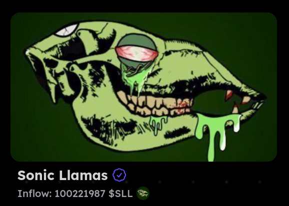 Congrats to <a href="/sonic_llamas/">Sonic Llamas</a> for crossing 100M $SLL mark in ponzifan pool!