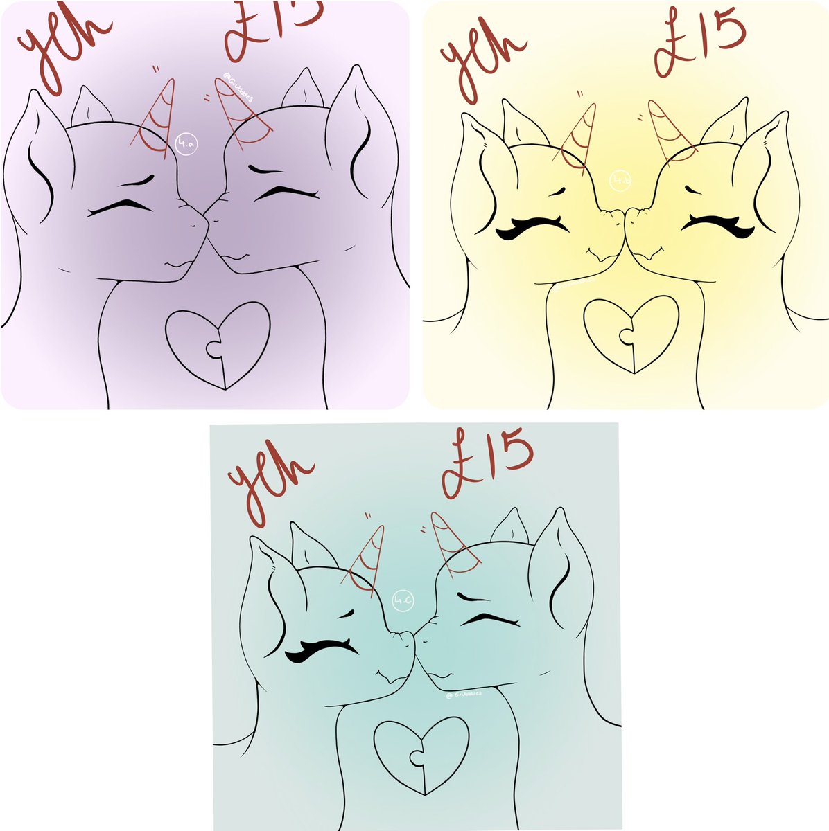 AIsucks0000's tweet photo. ✮⋆˙ YCH’S AVAILABLE!
These are all available to be tweaked slightly! I.e facial expressions and race, feel free to ask ii any other changes!
Payment first and on PayPal only lovelies! <3
┈┈┈┈-ˋˏ ༻❁༺ ˎˊ-┈┈┈┈
#YCH #commisons #mlpcomissions #MLP #art #ponycomission https://t.co/fhzuTuxffm