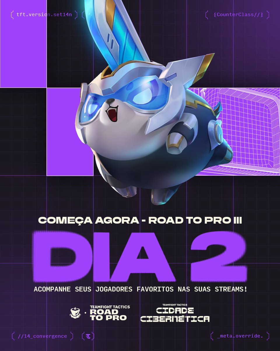 O segundo dia do Road to Pro lll começa agora! 🏆

Os 88 melhores da competição entram nas arenas em busca de uma vaga no Dia 3.

📊 Tabela: bit.ly/TabelaRTP3