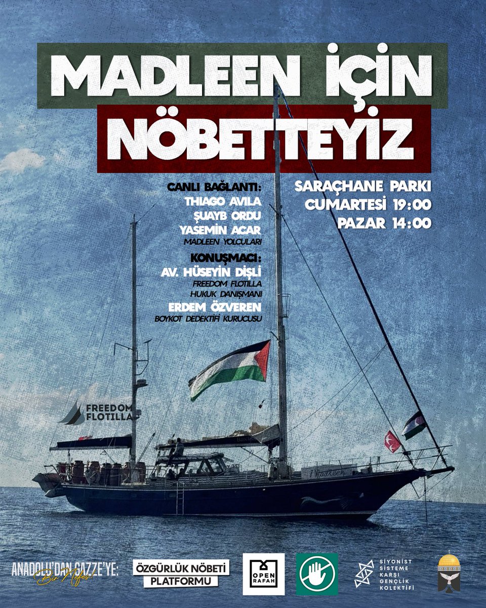 Yetmedi mi Gazzeli çocukların bayramlıklarını kefen olarak görmemiz?
Yetmedi mi Gazzelilerin, evlatlarını, Allah’a kurban olarak verdiğini izlememiz?
Yetmedi mi 50.000 evladımızın İsrail İşgalci Terör Örgütü tarafından yok edildiği?
Ne zaman ayağa kalkacağız?

#AllEyesOnMadleen