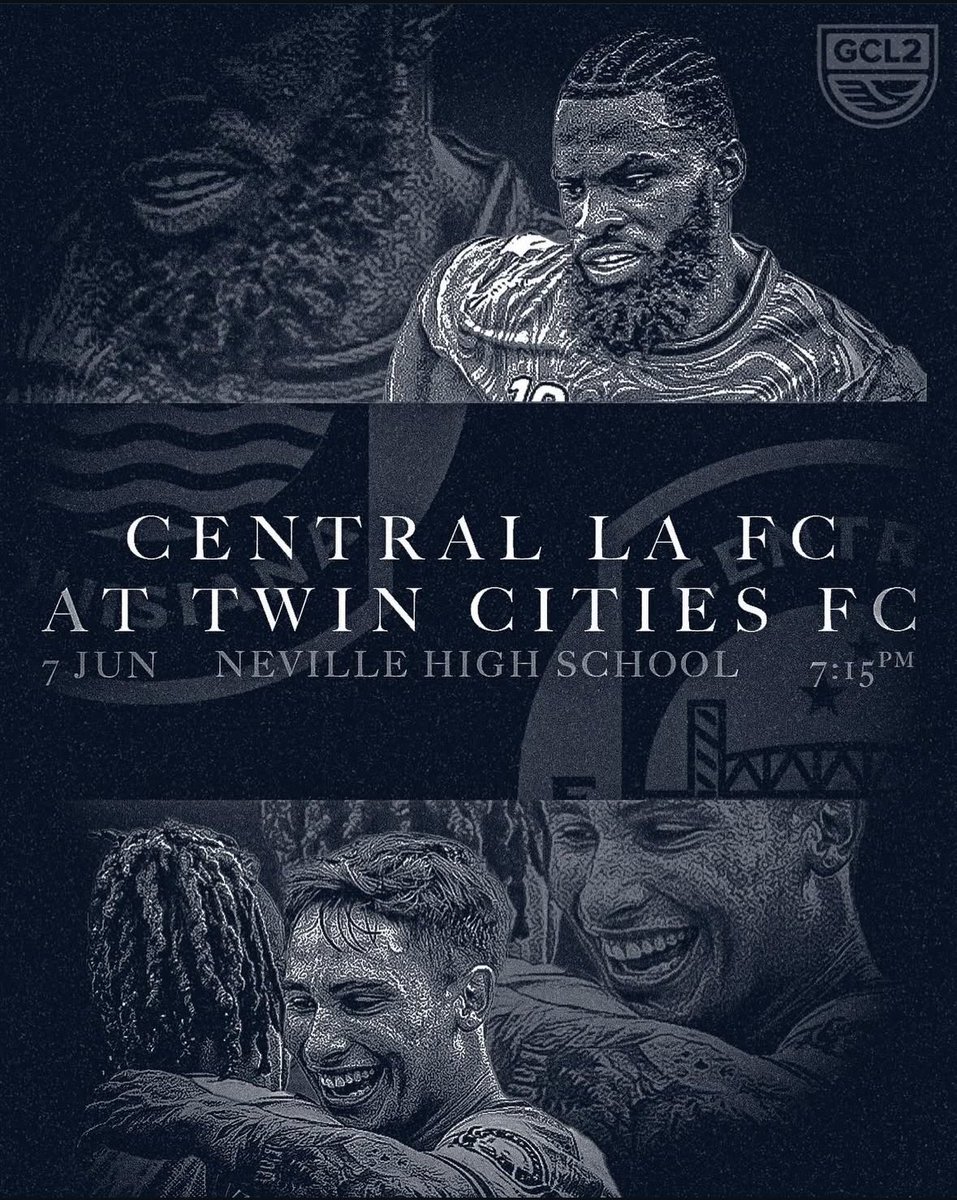 cenlafc's tweet image. Saturday soccer in the swamp 🐊 ⚽️

We continue our road trip this evening with a visit to Twin Cities FC in Monroe 🚙

A win keeps our win streak alive AND puts us closer to qualifying for the next round 👀

🏟️ Neville HS (Monroe)
⏰ 7:15 p.m.
🆚 Twin Cities FC

#gcl2 #cenlafc