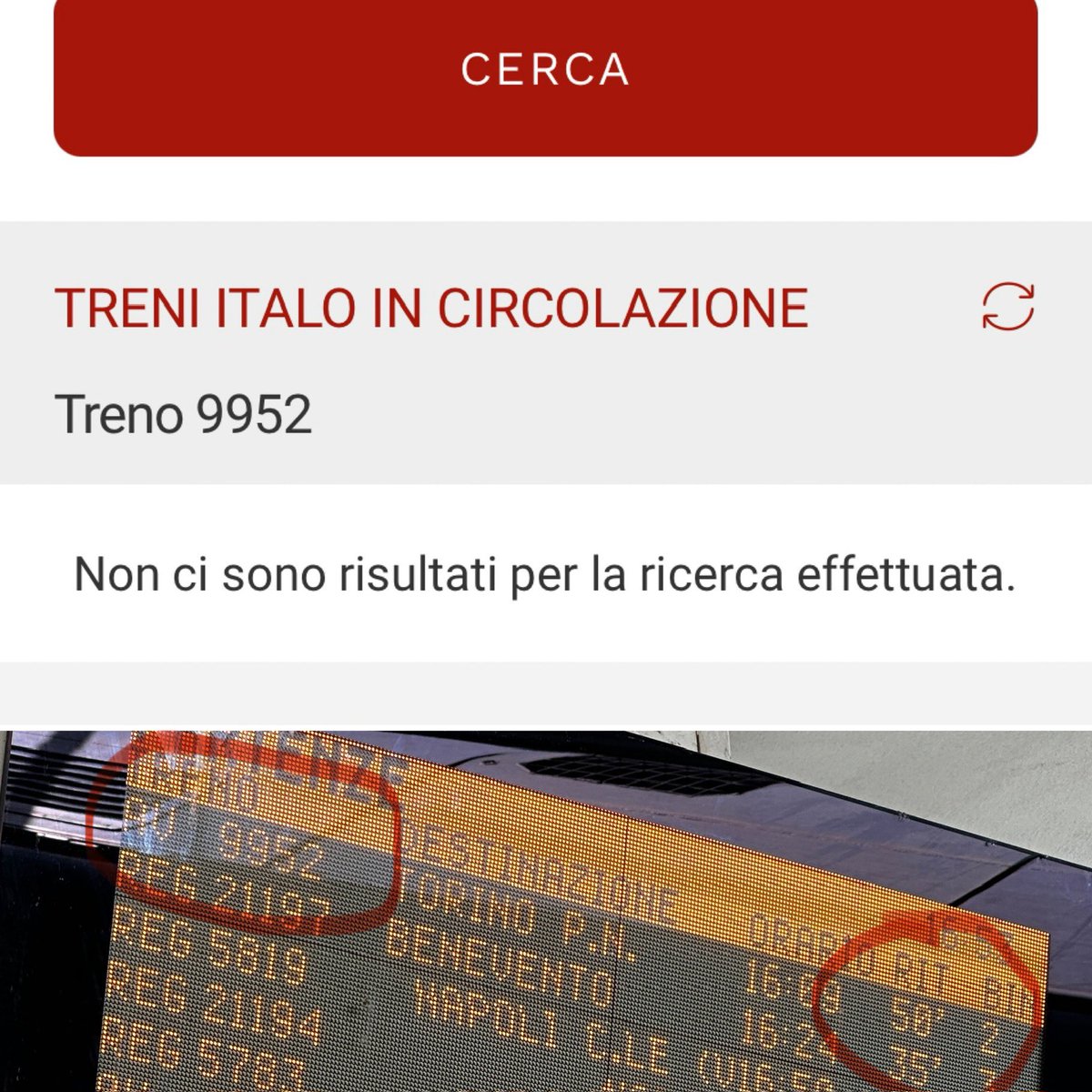 abcdeeFFe's tweet image. Ehi @ItaloTreno mi spieghi perché la tua app non è affidabile? Se lo fosse stata non starei aspettando da 50 minuti a 31 gradi all’ombra a Caserta