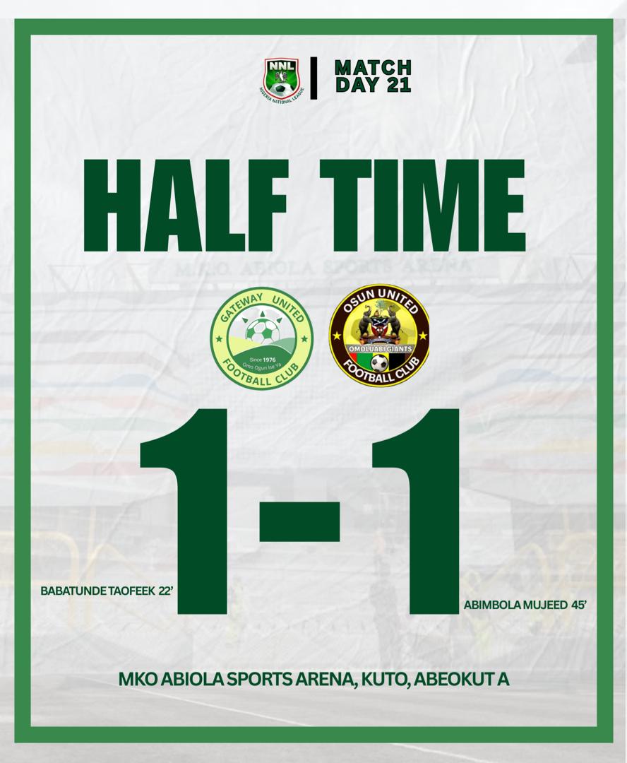 Deadlocked at the break, and it’s all to play for!

#nnl25 #GATOSU