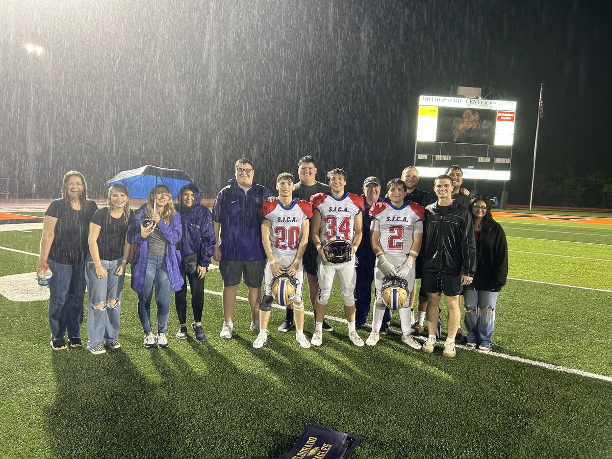 Little soggy but what a night for our boys!!! At the SICA ASG