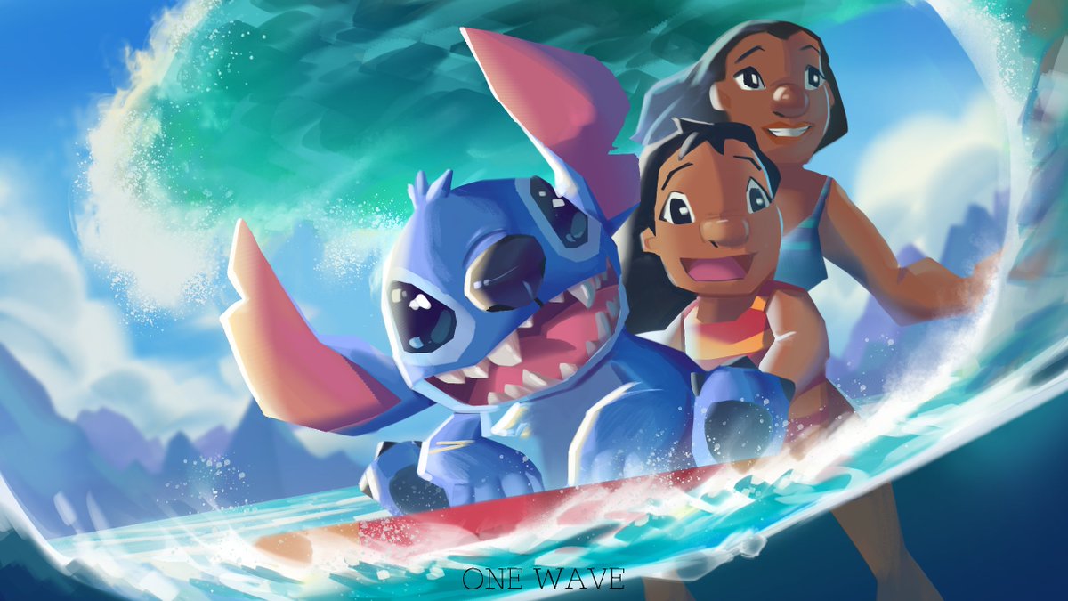 Quick study Day 6
ONE WAVE

 #LiloandStitch #Stitch #artstudy #Stitchfanart