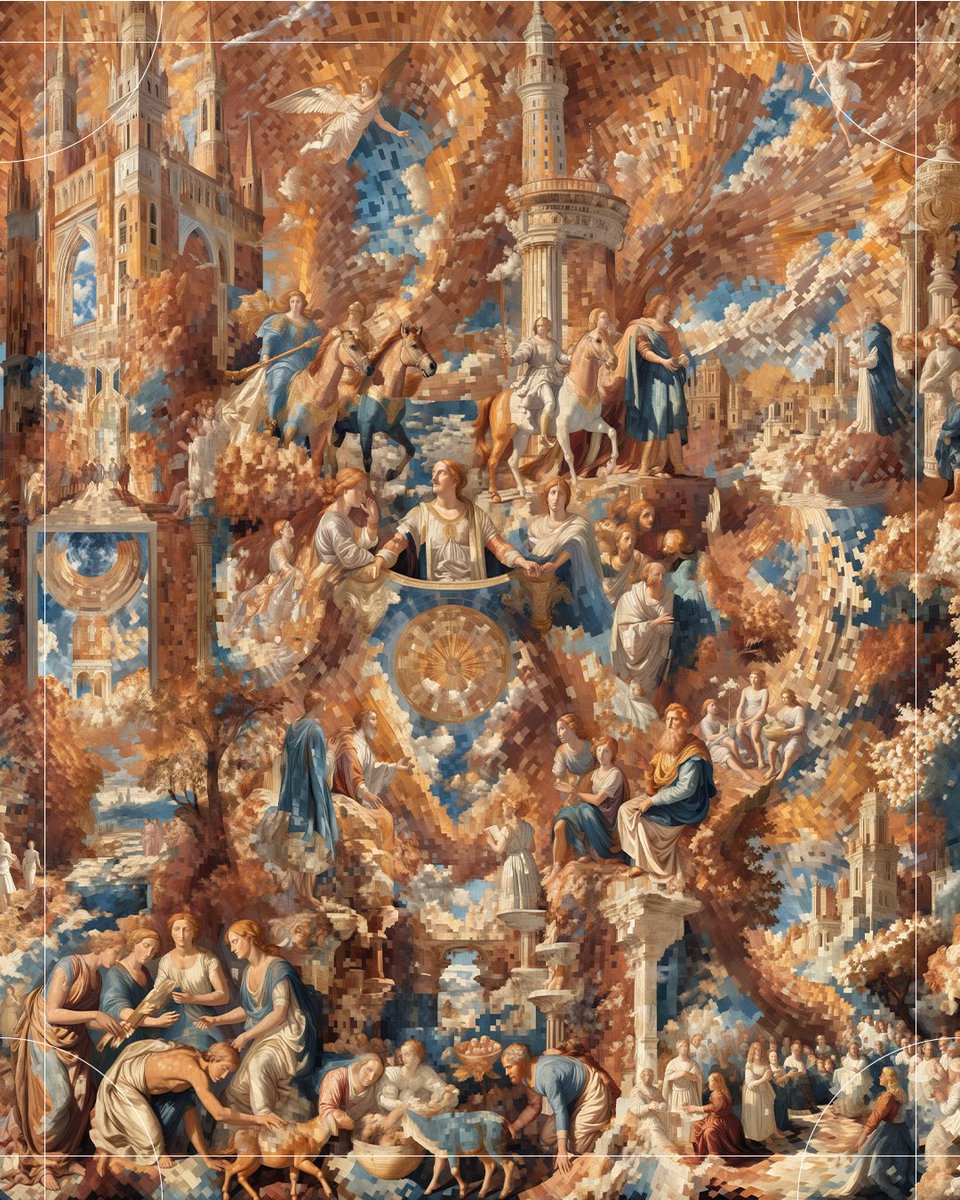 Introducing "The Original Sin".

Our new artwork explores the duality of futures that can be imagined with the development of artificial intelligence. 

The artwork is created using algorithms we developed in-house, enabling the generation of images through a process we