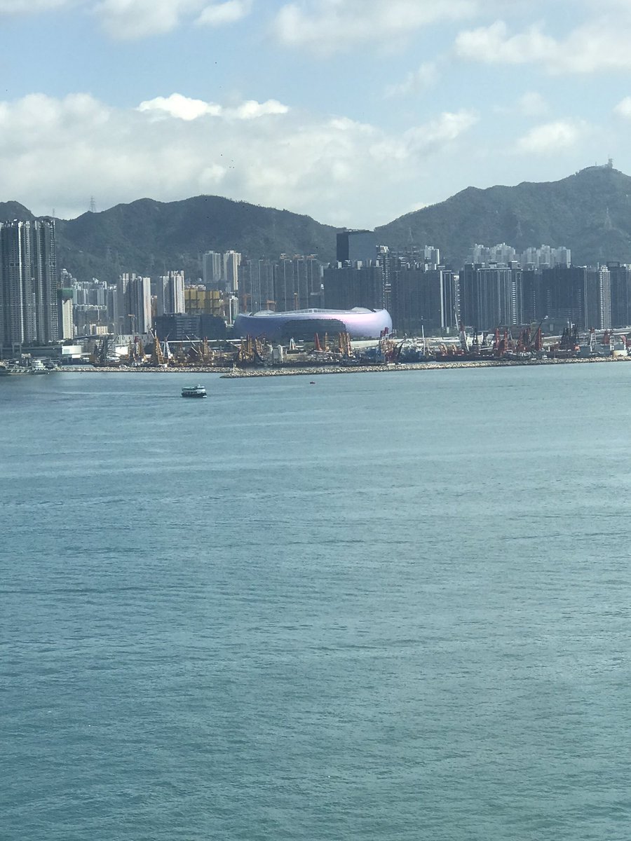 The view of our house Kai tak stadium,blackpink concert here in hongkong Gonna held here ☺️