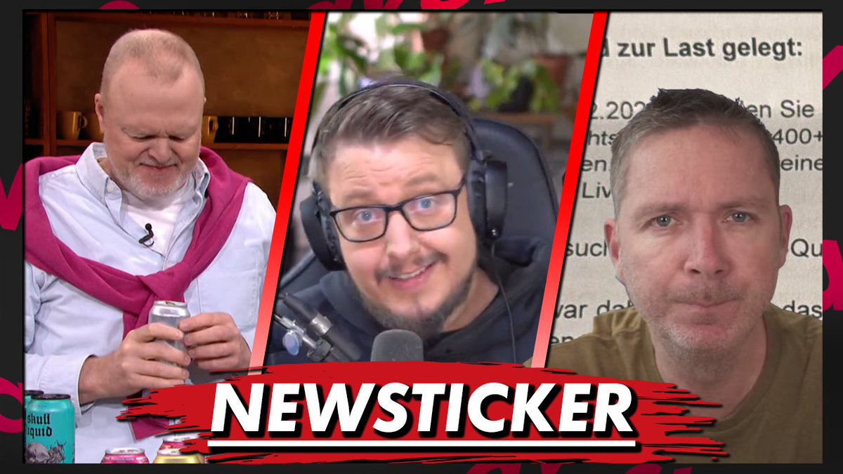 DerStreaven's tweet image. 🔥NEUER UPLOAD!🔥

#StefanRaab probiert Gönrgy, #Dekarldent vs. #Boos geht weiter? Und wir bekommen eine rechtliche EInschätzung zum Strafbefehl gegen #KuchenTV

youtu.be/nlWsMJmxtAo