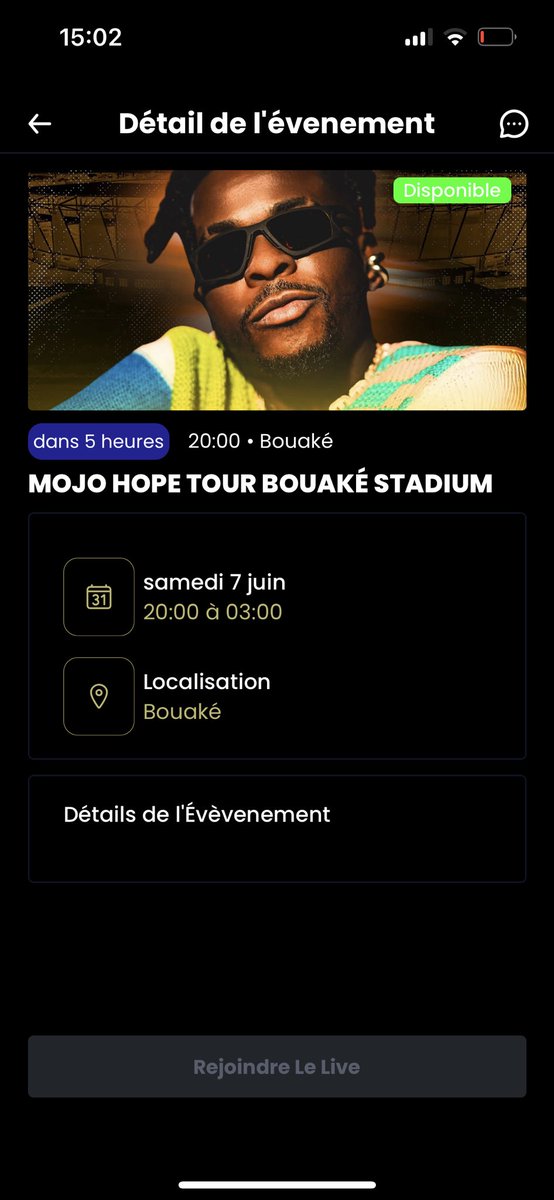 unefeeababi's tweet photo. Tu ne peux pas être là physiquement au second stade de DIDI B  pas de panique tu peux suivre le concert comme si tu y étais via : https://t.co/z111Nrgoiw https://t.co/rWK2H3jGLG