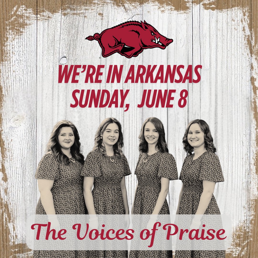 The Voices of Praise are singing in Arkansas this Sunday, June 8.

📍 Morning – Bible Baptist Church, El Dorado, AR
📍 Evening – Ambassador Baptist Church, Greenbrier, AR

If you’re nearby, come enjoy these services.

📞 Call the churches for times.

#VOP2025 #CBCplace2be