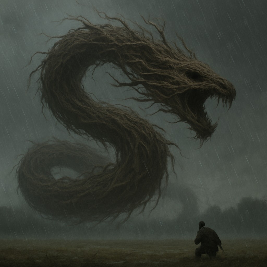 duncanr2's tweet photo. Image generation has come a long way. I had a go at reproducing three images that have stuck with me for years from nightmares I have had. Considering how little I can convey of them in a paragraph of text, these are impressive, though none of them is right. https://t.co/kuRAnNw7rT