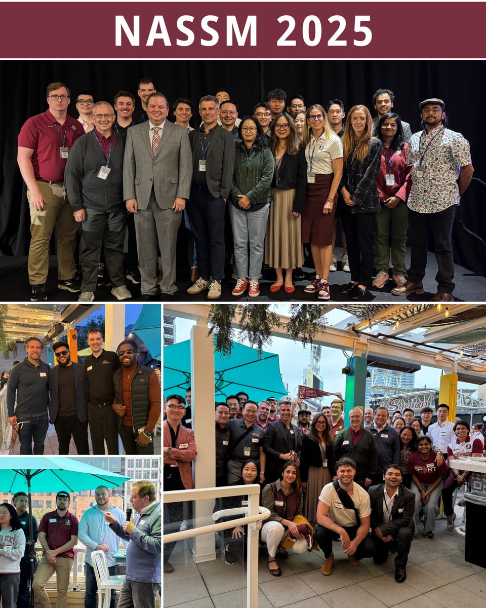 FSUSport's tweet image. Wrapped up an unforgettable week at π΄ #NASSM2025 in San Diego!
20+ presentations, valuable connections, and big wins for FSU Sport Management. Proud to represent the Seminoles with an incredible team!
#FSUatNASSM #FSUSPM #NolesKnowSports #FSUAlumni