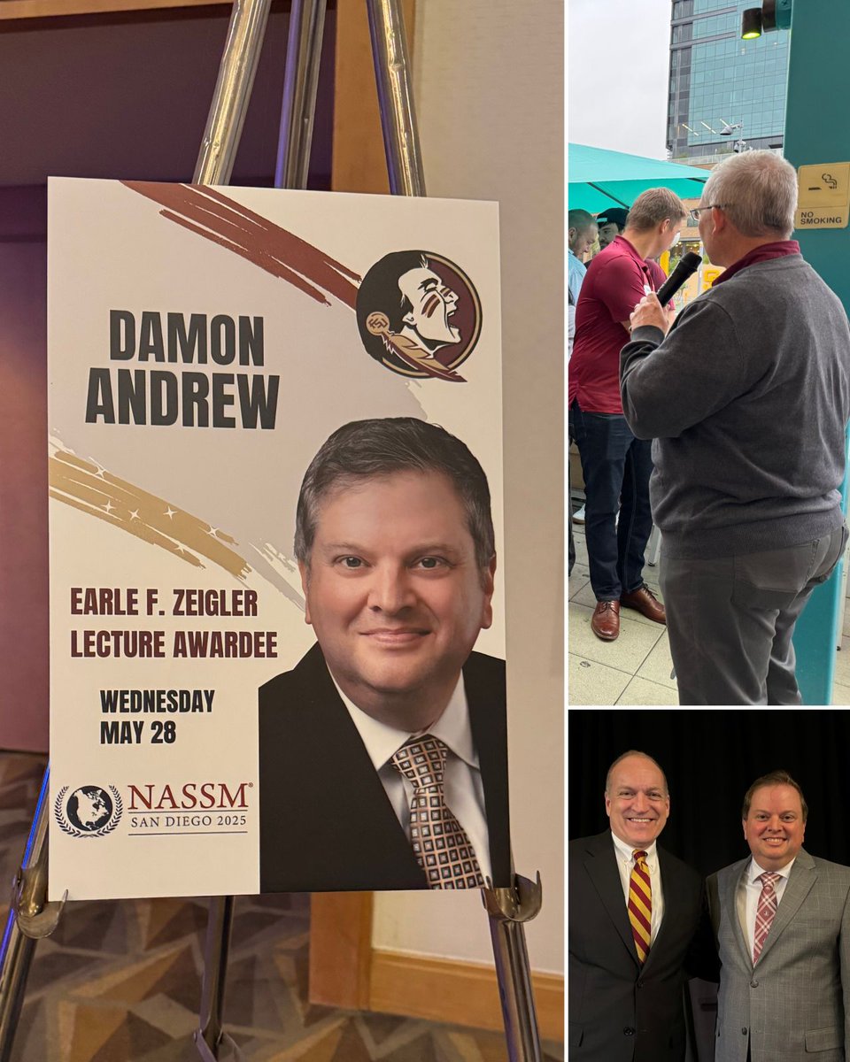 FSUSport's tweet image. Wrapped up an unforgettable week at π΄ #NASSM2025 in San Diego!
20+ presentations, valuable connections, and big wins for FSU Sport Management. Proud to represent the Seminoles with an incredible team!
#FSUatNASSM #FSUSPM #NolesKnowSports #FSUAlumni