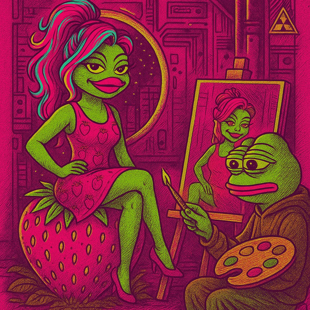 🎨 #Pepe creates — Strawberry inspires
When an OG meets his muse, magic happens
💥 #STRAWBERRY isn’t just a token — it’s culture.
🍓 Join before the canvas fills up
0x4D74026A5BE387235afcc9ED611996eeb8bdfE4C