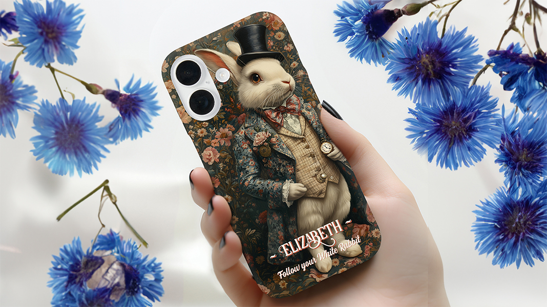 This white rabbit case brings a dash of charm to your everyday scrolls. Add your name to make it yours and don't be late! #zazzlemade #aliceinwonderland #iphonecase zazzle.com/alice_in_wonde…