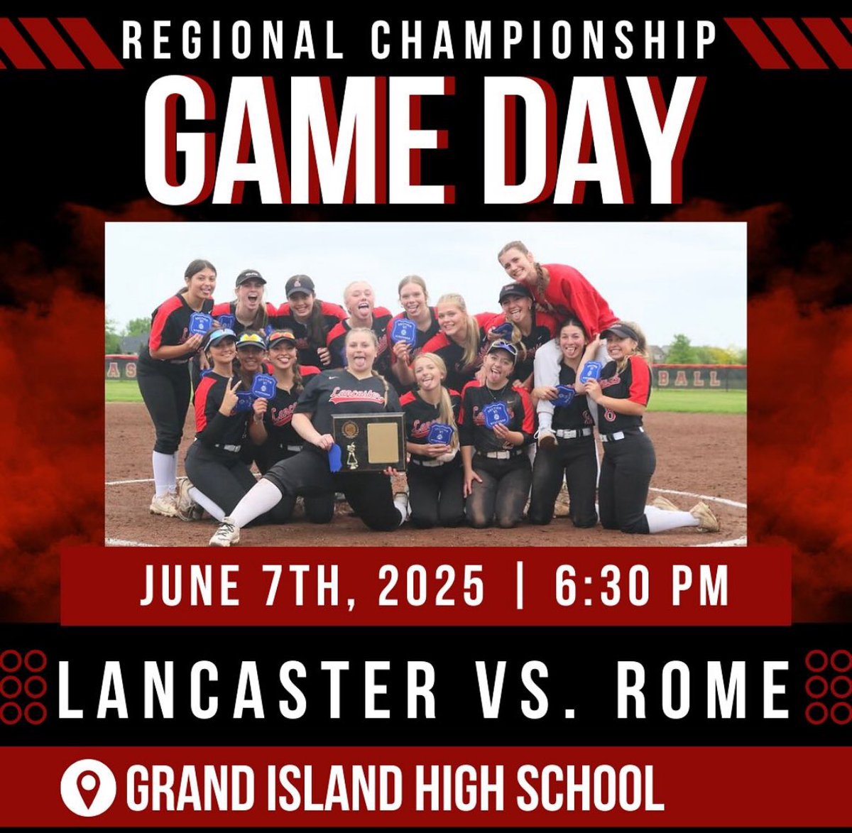 Big Regional game vs Rome Free Academy at Grand Island High School starting at 6:30! Winner moves into States!!!!