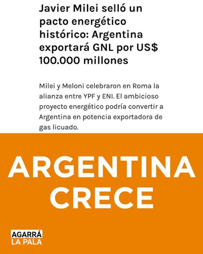 🗽MILEI SELLÓ UN PCTO ENERGETICO HISTORICO

¿APOYAS el ANUNCIO?👇🏼👇🏼👇🏼