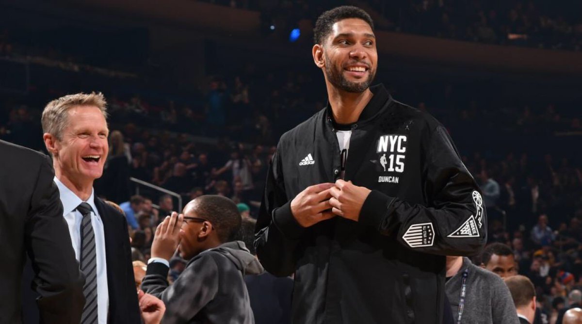 Steve Kerr on having Tim Duncan as a teammate:

“He’d come into the locker room after a loss and he’d say, ‘My fault’. You’d look at the stats and he’s got 38 points and 24 rebounds. Pretty sure it wasn’t your fault, Tim.”

Great teammates take the blame and share the credit.
