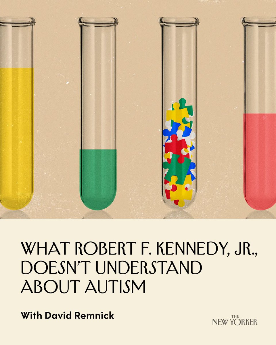 On #NewYorkerRadio, the autism researcher Dr. Alycia Halladay discusses Robert F. Kennedy, Jr.’s initiative to identify a cause behind autism and the dangers of misinformation. swap.fm/l/tny-radiohou…