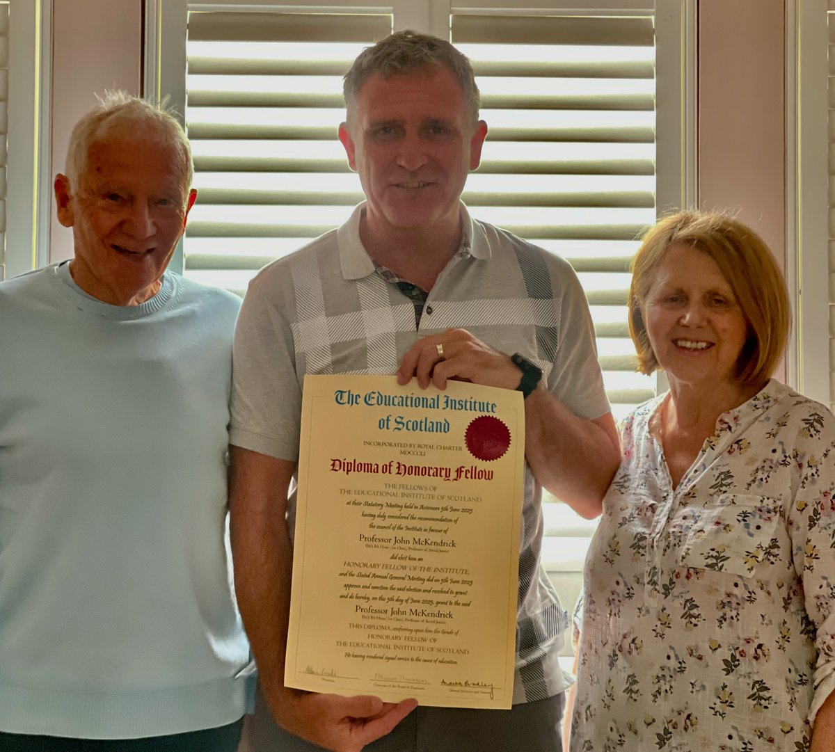 McKendrick_GCU (@jmke_gcu) on Twitter photo Proudly sharing my EIS fellowship with Mum (ex-Head teacher) and Dad (ex Union representative). <a href="/GCU_SPIRU/">Scottish Poverty & Inequality Research Unit</a> <a href="/GCU_GSBS/">Glasgow Caledonian University GSBS</a> <a href="/SocialGcu/">GCU Social Sciences Society</a> <a href="/EISUnion/">EIS</a> Proudly sharing my EIS fellowship with Mum (ex-Head teacher) and Dad (ex Union representative). <a href="/GCU_SPIRU/">Scottish Poverty & Inequality Research Unit</a> <a href="/GCU_GSBS/">Glasgow Caledonian University GSBS</a> <a href="/SocialGcu/">GCU Social Sciences Society</a> <a href="/EISUnion/">EIS</a>