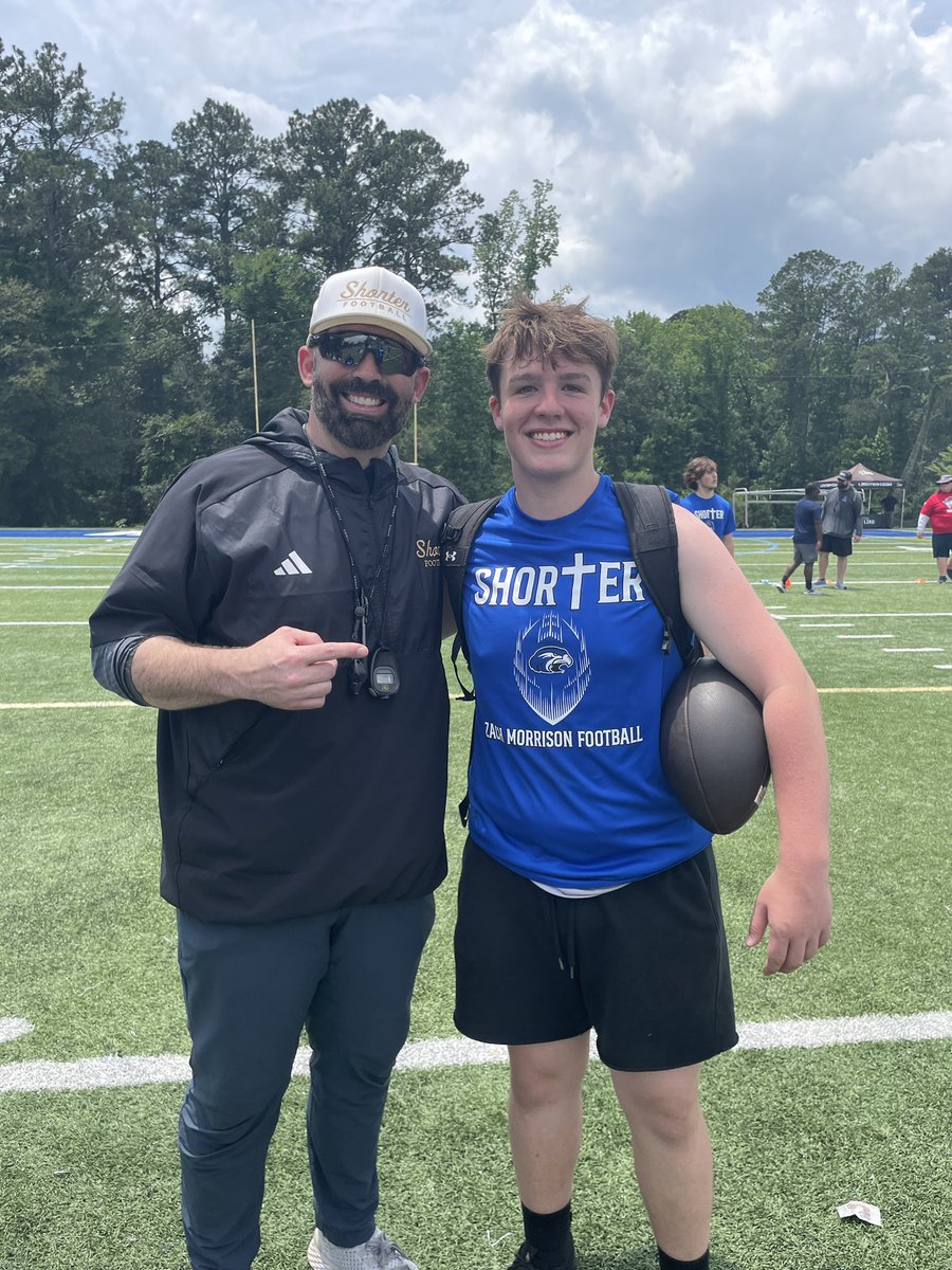 Chase Postell (@chasepostellalx) on Twitter photo Great day at the <a href="/Shorter_FB/">Shorter Hawks Football</a> Mega Camp! Amazing competition and it was an absolute pleasure attending this camp and meeting <a href="/coachmorrison58/">Zach Morrison</a>! <a href="/AlexanderFball/">Alexander Football</a> <a href="/Coach_Neal16/">Cody Neal</a> <a href="/CoachZachPine/">COACH PINE</a> Great day at the <a href="/Shorter_FB/">Shorter Hawks Football</a> Mega Camp! Amazing competition and it was an absolute pleasure attending this camp and meeting <a href="/coachmorrison58/">Zach Morrison</a>! <a href="/AlexanderFball/">Alexander Football</a> <a href="/Coach_Neal16/">Cody Neal</a> <a href="/CoachZachPine/">COACH PINE</a>