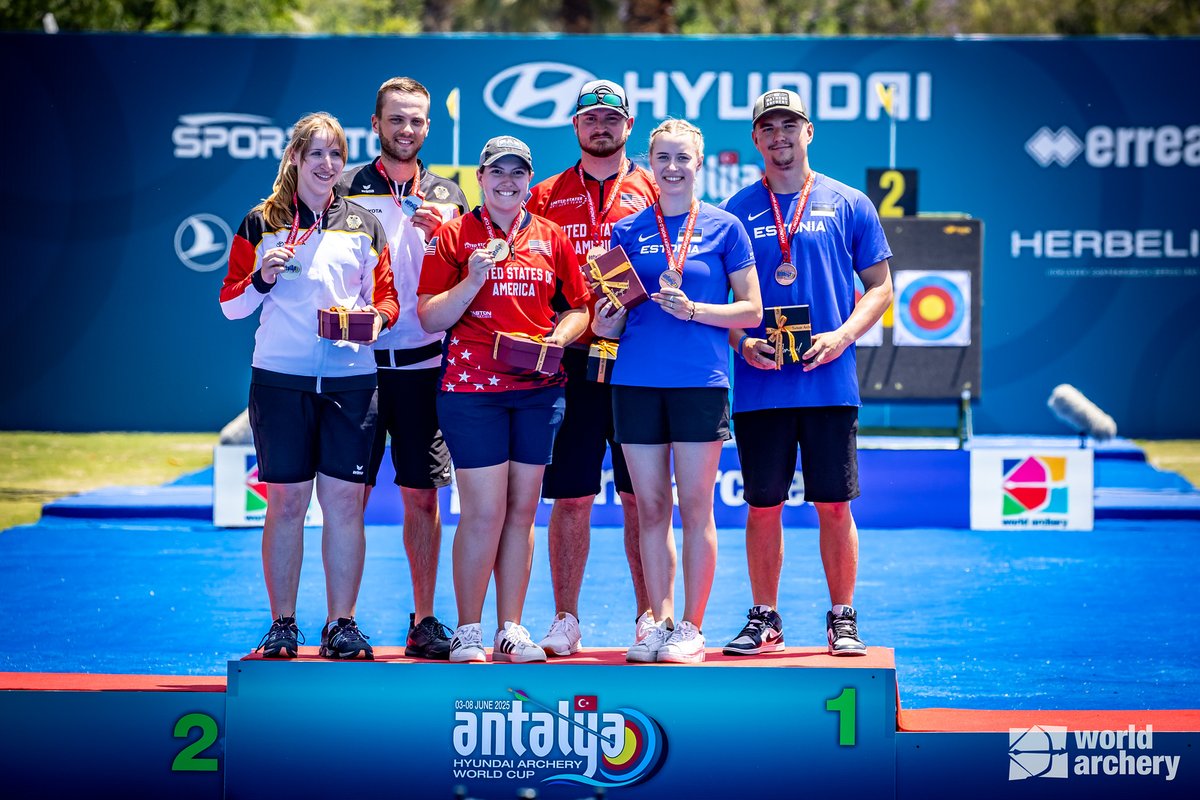 Silberglanz im deutschen Compound-Lager. Katharina Raab &amp; Paolo Kunsch gewinnen sensationell Silber im Mixed beim Weltcup in Antalya. Alle Infos dazu 👉tinyurl.com/26jvr3tr