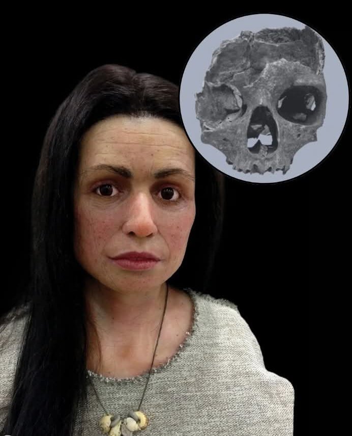 Dr_TheHistories's tweet image. In 1996, hidden within a cave near Europa Point in Gibraltar, archaeologists made a discovery that would unlock ancient secrets of human migration the 7,500 year-old skull of a Neolithic woman, later named &quot;Calpeia&quot; after the classical name for Gibraltar. 

Dating to around 5400…