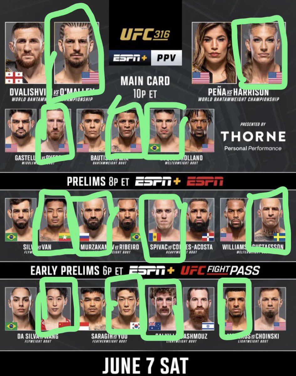 #UFC316 Picks 🔽🔽