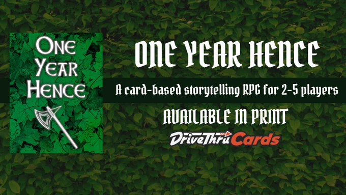 One Year Hence at DriveThruCards.com