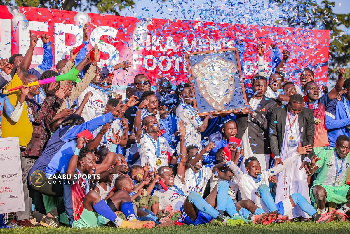 Zaabu Sports (@zaabu_sports) on Twitter photo BIKA FOOTBALL TOURNAMENT CLIMAXES🙌🙌
Champions - Ngabi Clan 🏆
Second place 🥈 - Ndiga Clan
Third place 🥉- Nseenene Clan
Fourth place - Kkobe clan
<a href="/Bika_byabaganda/">Bika bya Baganda</a> || <a href="/BugandaKingdom_/">Buganda Kingdom</a> BIKA FOOTBALL TOURNAMENT CLIMAXES🙌🙌
Champions - Ngabi Clan 🏆
Second place 🥈 - Ndiga Clan
Third place 🥉- Nseenene Clan
Fourth place - Kkobe clan
<a href="/Bika_byabaganda/">Bika bya Baganda</a> || <a href="/BugandaKingdom_/">Buganda Kingdom</a>