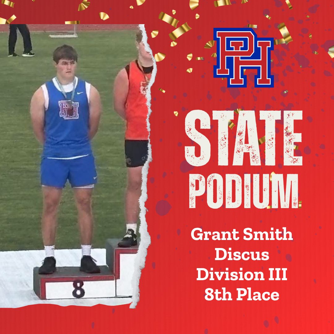 Congratulations to our two Patrick Henry Athletes that got on the podium at the State Championships this weekend!