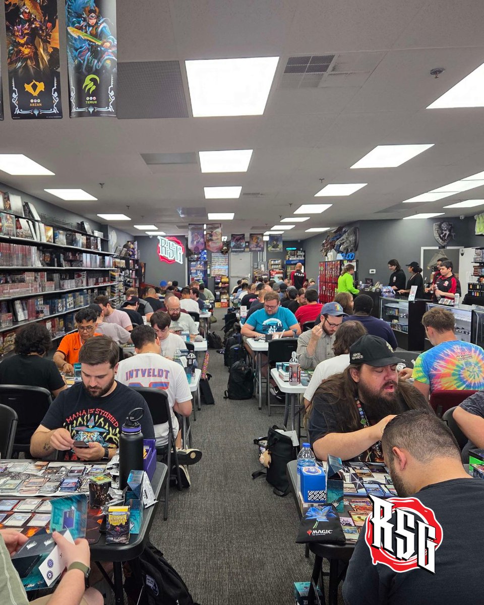 $1500 cards! The store was packed for Final Fantasy x Magic the Gathering last night. Hot Chocobo pulls left and right! Prerelease for #FinalFantasyMtG going all weekend long, so check in on our Discord: champ.ly/_Redk6PZ