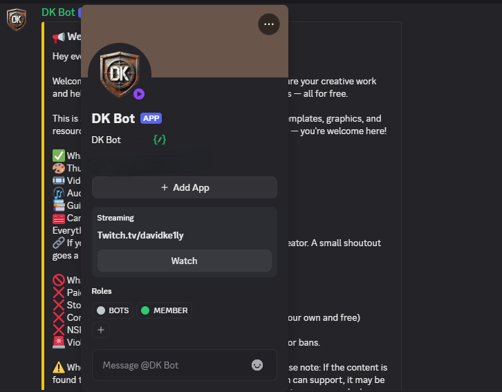 DavidKe1ly's tweet photo. Over the past few months, off and on, I’ve been building a Discord bot. Finally got it to a testable stage on my server! Next step: finding a place to run it 24/7 and get it running smoothly. Excited for what’s ahead! 🚀🤖 #DiscordBot #Coding #Programming #BotDevelopment #Tech https://t.co/Hof57tkbMA