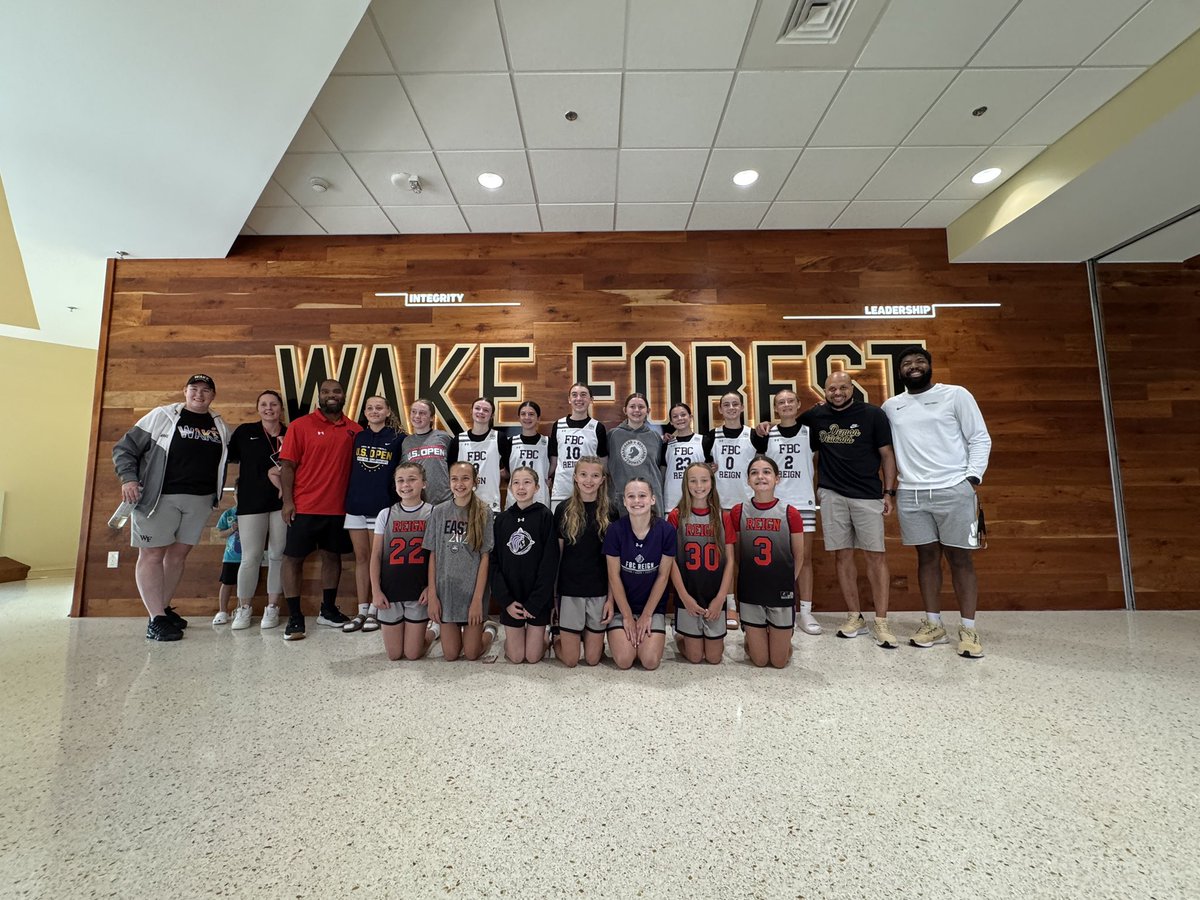 Thank you <a href="/WakeWBB/">Wake Forest Women's Basketball</a> <a href="/CoachGibbs_WBB/">Darrick Gibbs</a> <a href="/CoachMegGebbia/">Megan Gebbia</a> for welcoming us today! #FutureDemonDeacons
