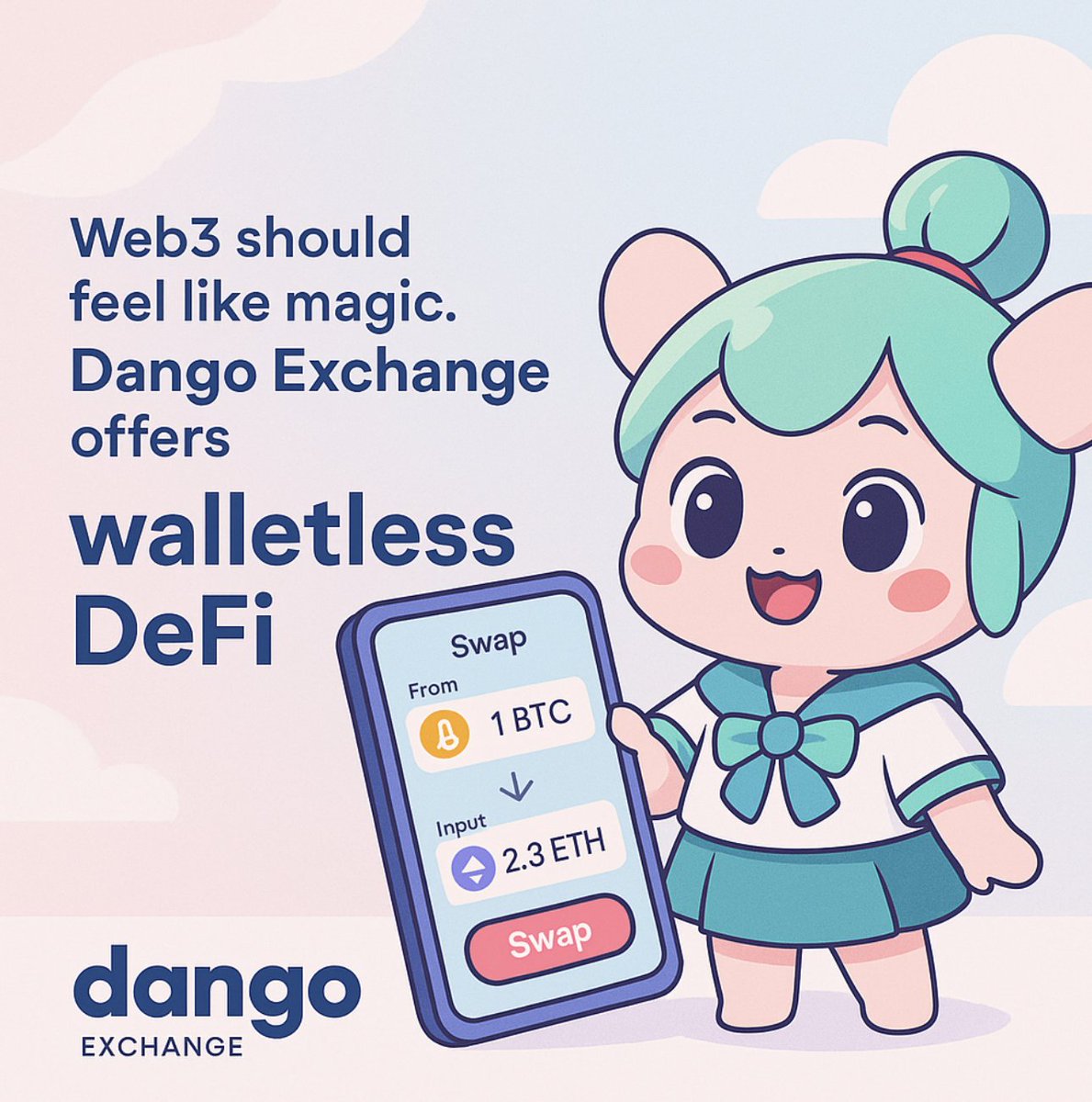 MorarViorika's tweet photo. Web3 should feel like magic. @dangoXchg delivers it — no wallets, no private keys, just smooth swaps inside a friendly, gamified DeFi hub.

Say goodbye to friction and hello to #DeFiUX with zero onboarding chaos.
@0G_labs @irys_xyz @SuiNetwork @GiveRep
#DangoExchange #Walletless https://t.co/lWtaZx7HaU