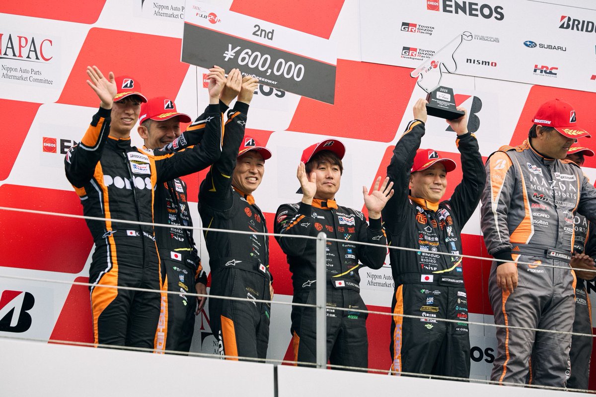EK9_kai's tweet photo. S耐24H P2☺️

ようやく落ち着いたので、投稿。

24時間、無事に完走してクラス2位でフィニッシュできました。
P1を狙える手応えはあっただけに、ドライバーには正直申し訳ない気持ちもあるけど、それでも全員で掴んだ価値あるP2だったと思ってます。

今回は全体的にいい流れで、 https://t.co/htQKJGhNJF