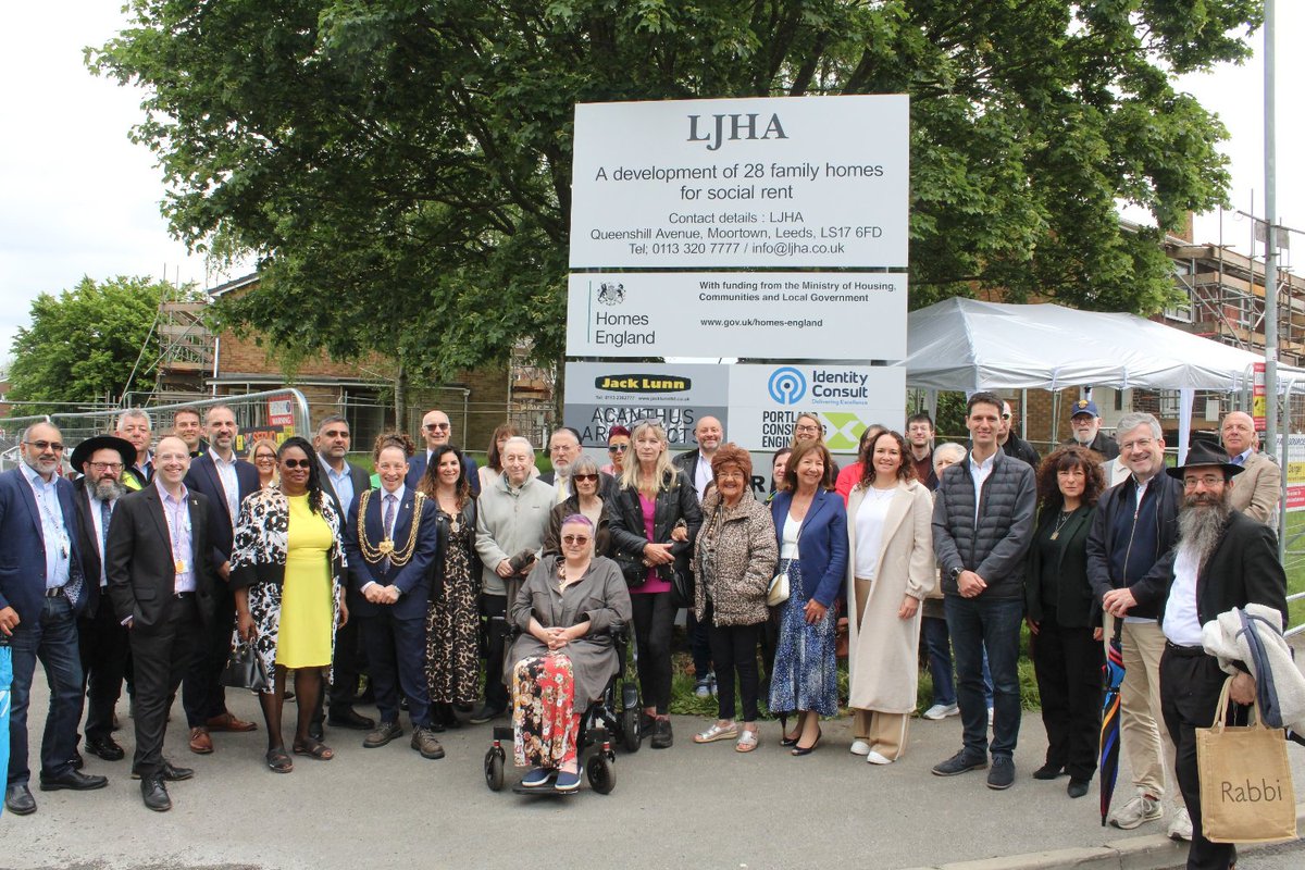 Lord Mayor Supports Launch of New #LeedsJewishHousingAssociation Development. The #LordMayorOfLeeds, #CouncillorDanCohen, has officially broken ground on a much-anticipated #LeedsJewishHousingAssociation (#LJHA) project to build 28 affordable homes on the #Queenshill estate in