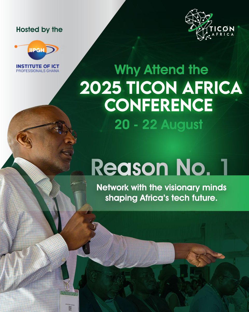 ICTAUg's tweet image. Attending TICON Africa Conference offers unparalleled access to the visionary founders, investors, policymakers, and innovators actively building Africa's tech future.
#TICONAfrica